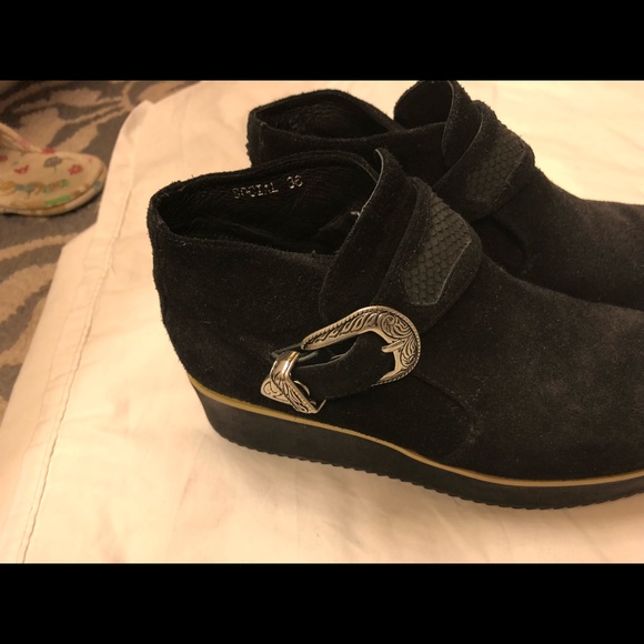 Free people platform suede boots - Picture 1 of 6